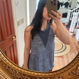 Athleta Heathered Blue Swim Cover-Up